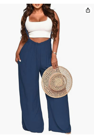 Women's Jumpsuit Casual Loose Sleeveless