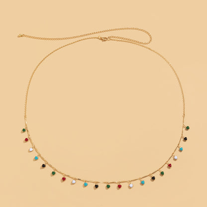 Single Layer Tassel Metal Women's Body Chain