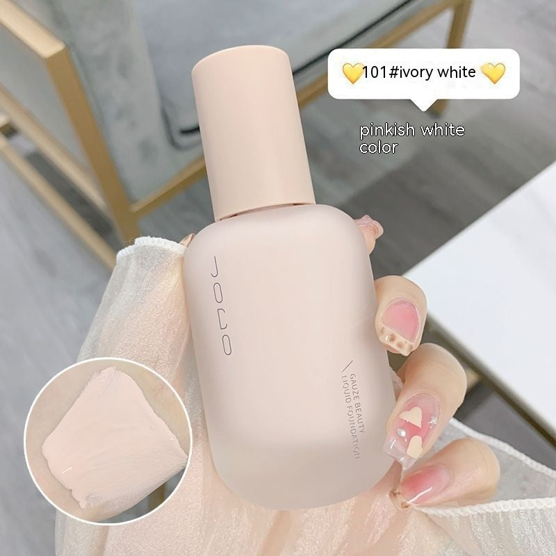 Light Yarn Skin Beauty Liquid Foundation Lightweight Moisturizing Long-lasting Concealer Waterproof And Sweat-proof
