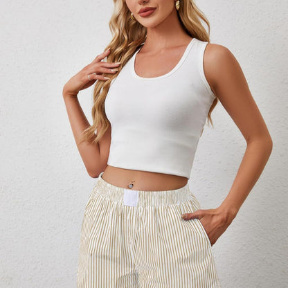 Fashion Individual Casual Striped Shorts For Women