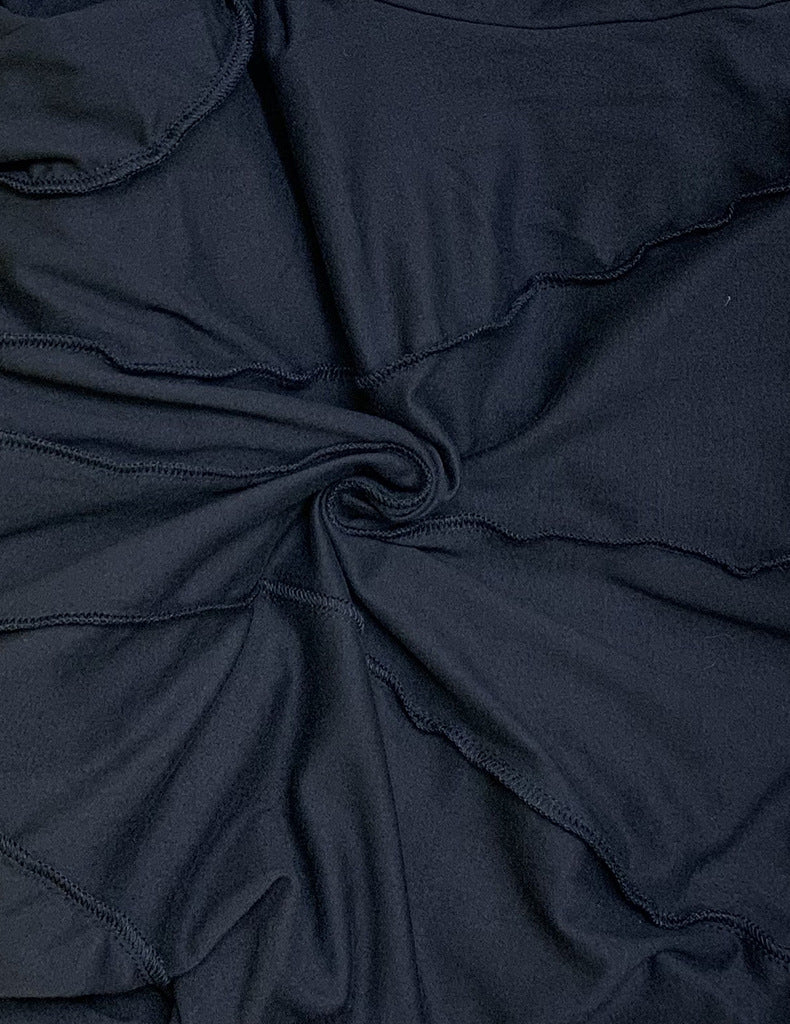 Women's Fashion Solid Color Long Sleeve Narrow Dress