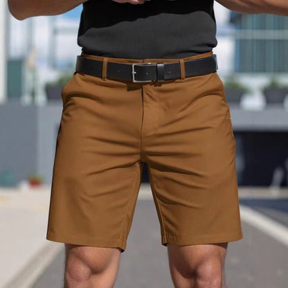 Men's Solid Color Shorts Men's Business Sports Fifth Pants