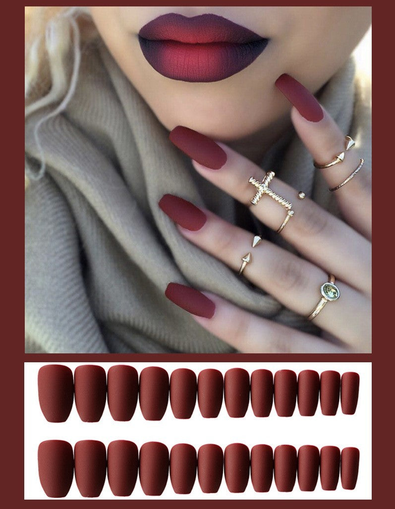 Frosted ballet  nails