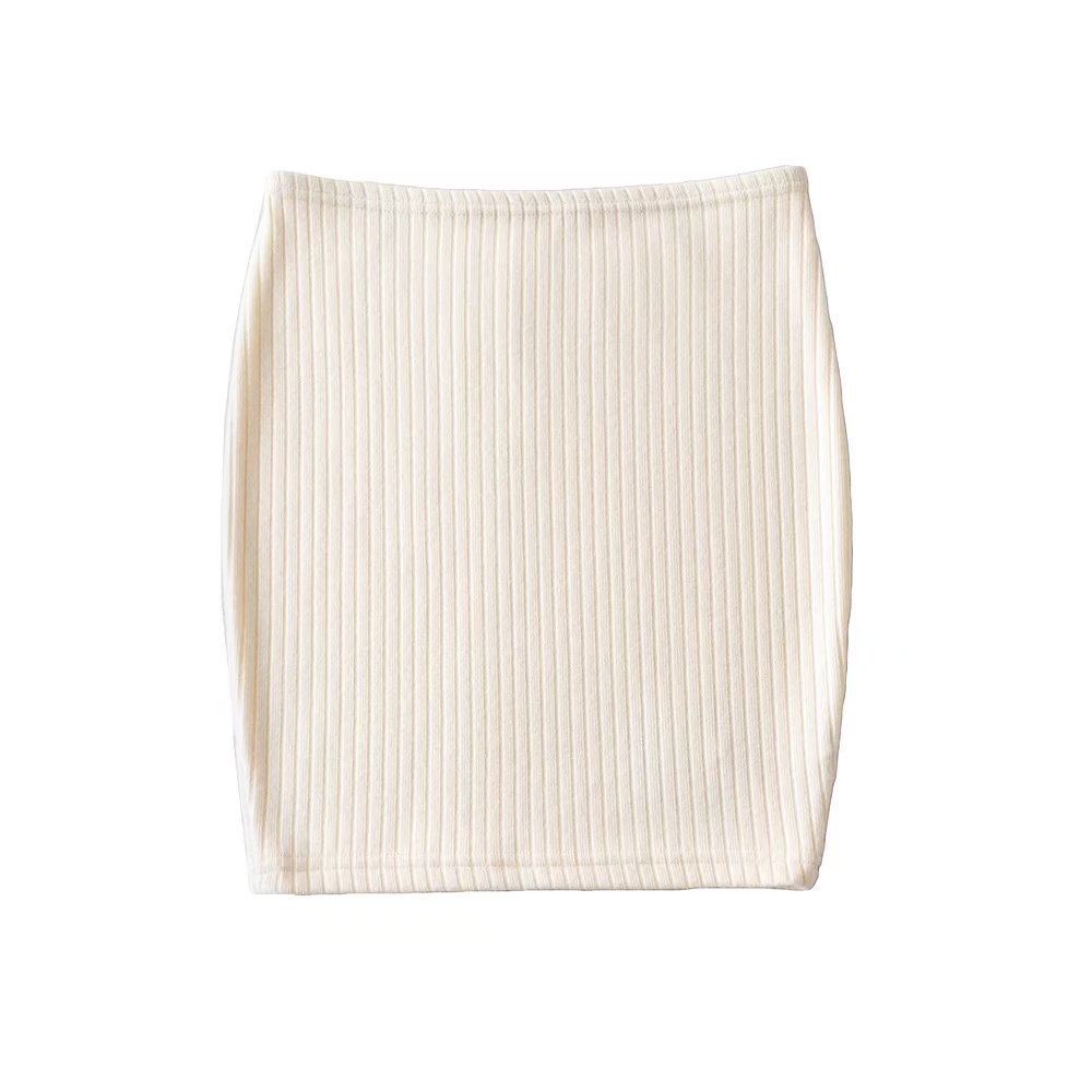 Women's Solid Color Stretch Slim Fit Hip Short Skirt