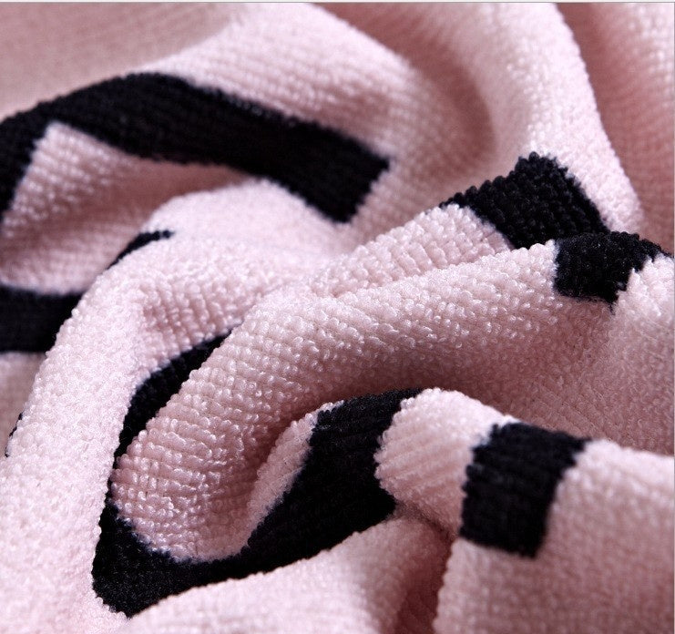 Factory Direct Sales Microfiber Bath Towel Letter Beach Towel Reactive Printing