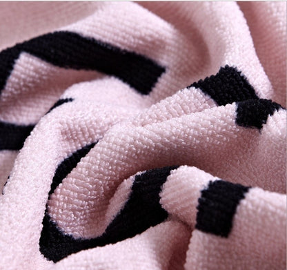 Factory Direct Sales Microfiber Bath Towel Letter Beach Towel Reactive Printing