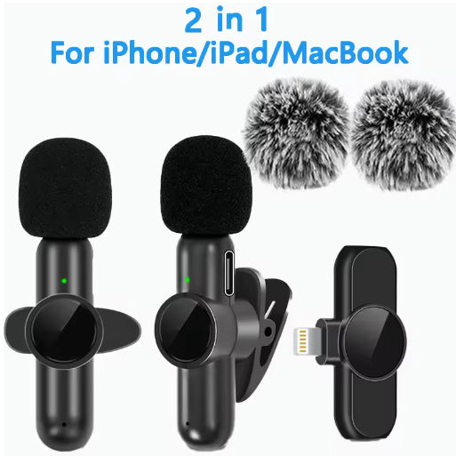 K3 Wireless Collar Clip Microphone Live Mini Interview Sound Recording Microphone