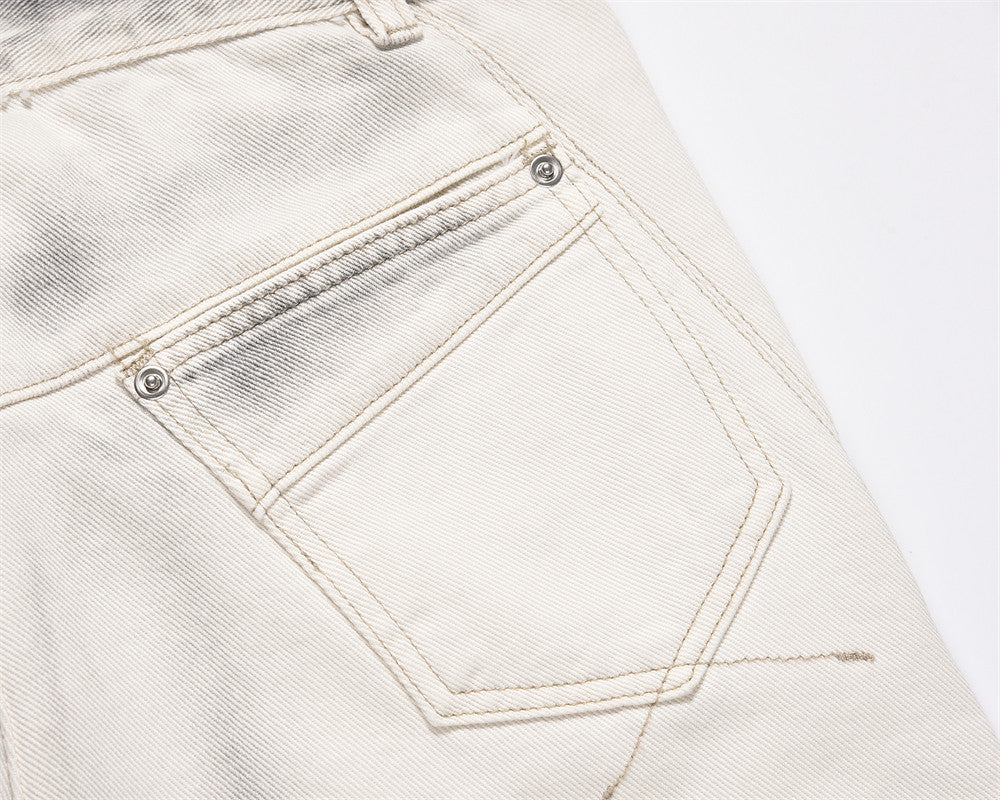 Fashion Printed Lines Straight-leg Trousers Men