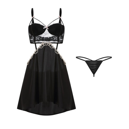 Backless Lace See-Through Pajama Breast Pad