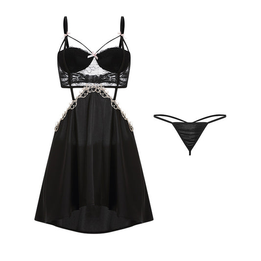 Backless Lace See-Through Pajama Breast Pad