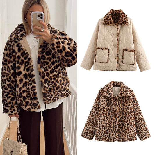 Fashion Double-sided Long Sleeve Cotton Coat Jacket