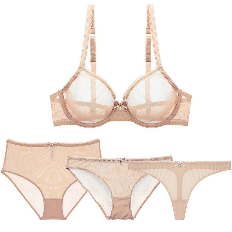 Mesh Bra Set 4 Pieces Set