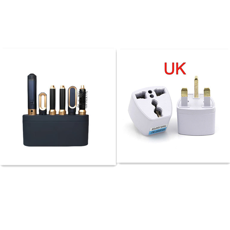 Straight Hair Set With Electric Curler