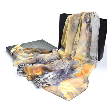 Silk Scarf Silk Summer Sunscreen Shawl Beach