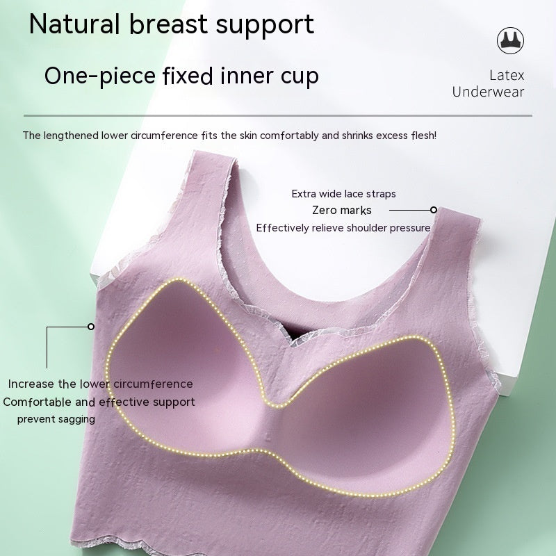 Gathered Without Trace Front Closure Underwired Bra