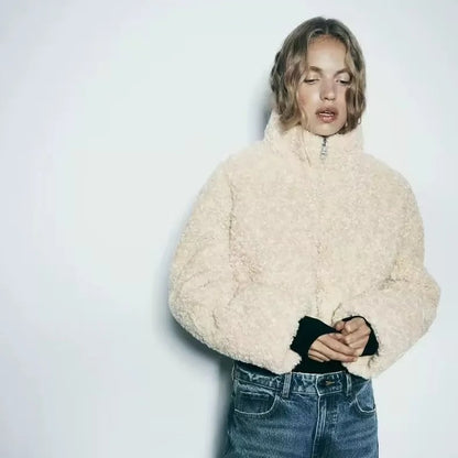 Fleece Short Cotton Jacket Jacket Coat