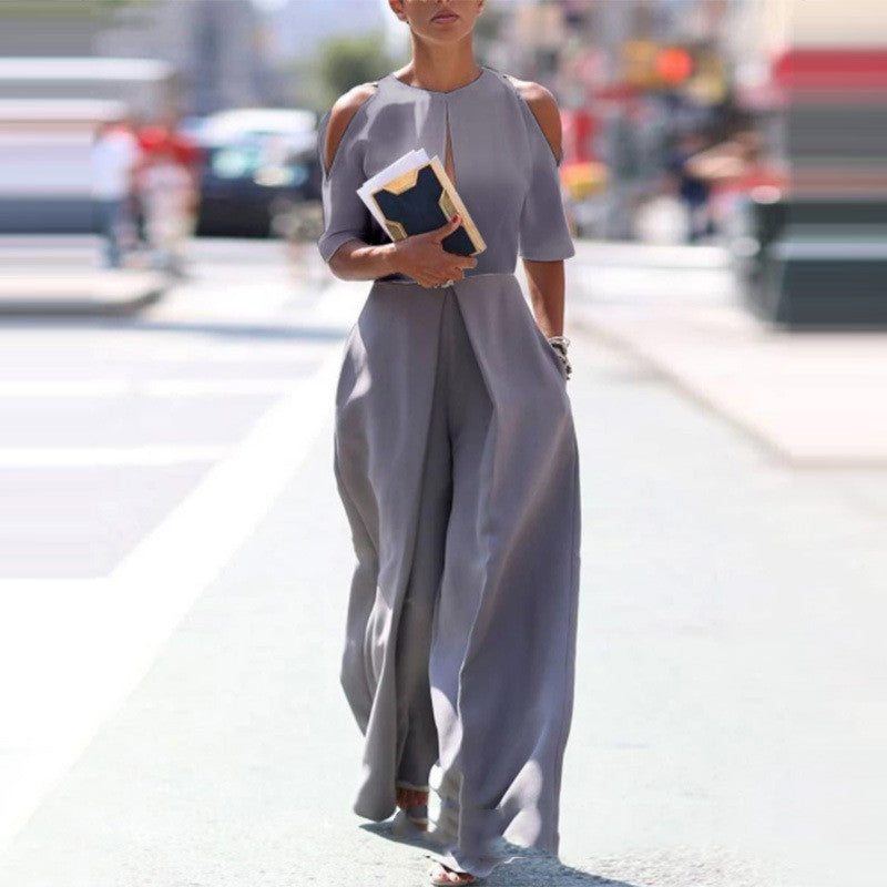 Women's Off Shoulder One Piece Suit