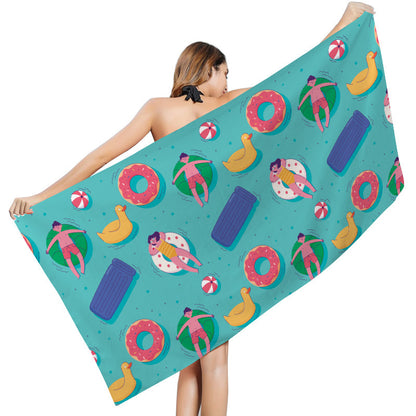 Creative Print Sunscreen Beach Towel Shawl