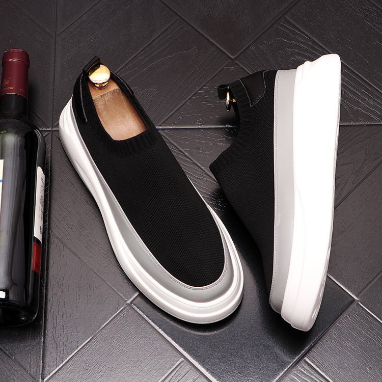 Breathable Platform Shoes Men's Fashion Personality Casual Shoes Mesh Surface