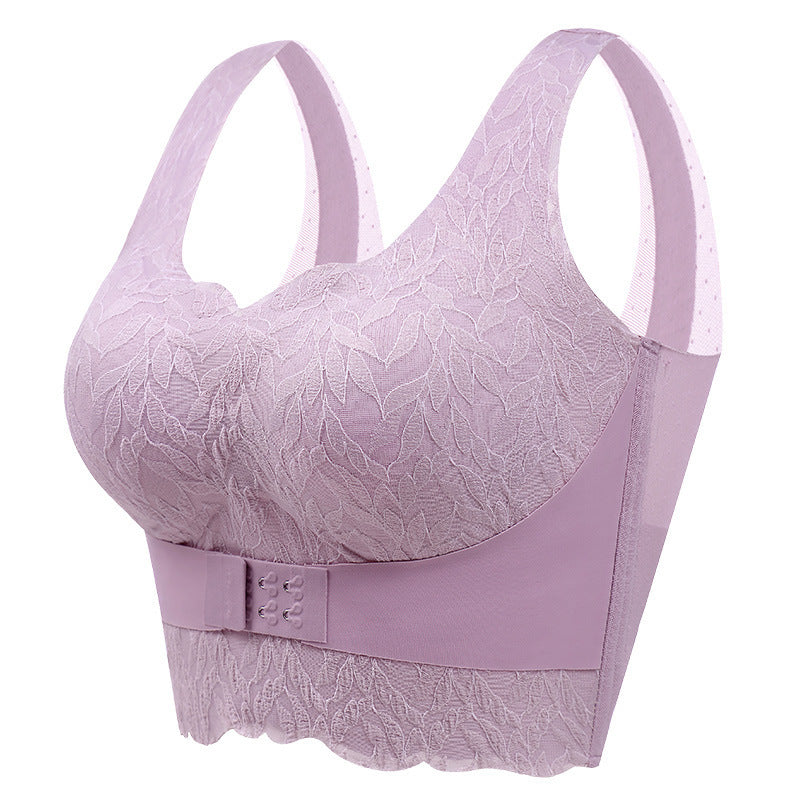 Gathered Without Trace Front Closure Underwired Bra