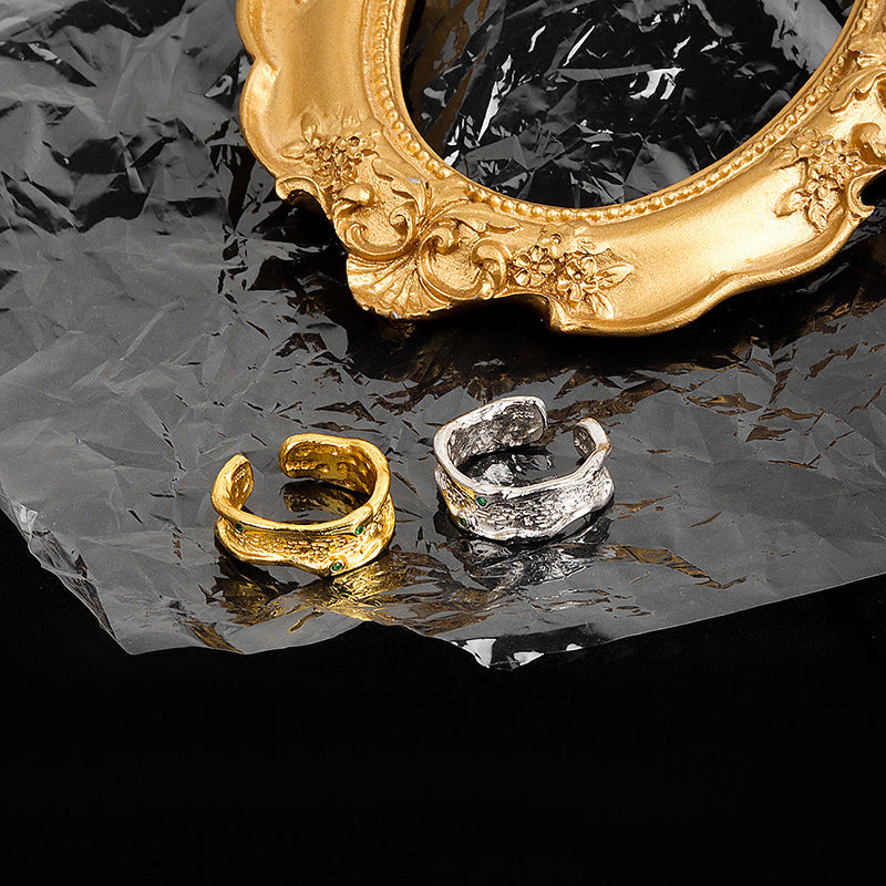 Niche Design Sense Light Luxury Zirconia Ring Women