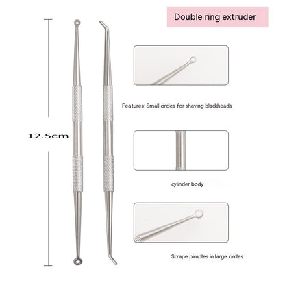 Iron Box Stainless Steel Acne Needle Suit Beauty Tools