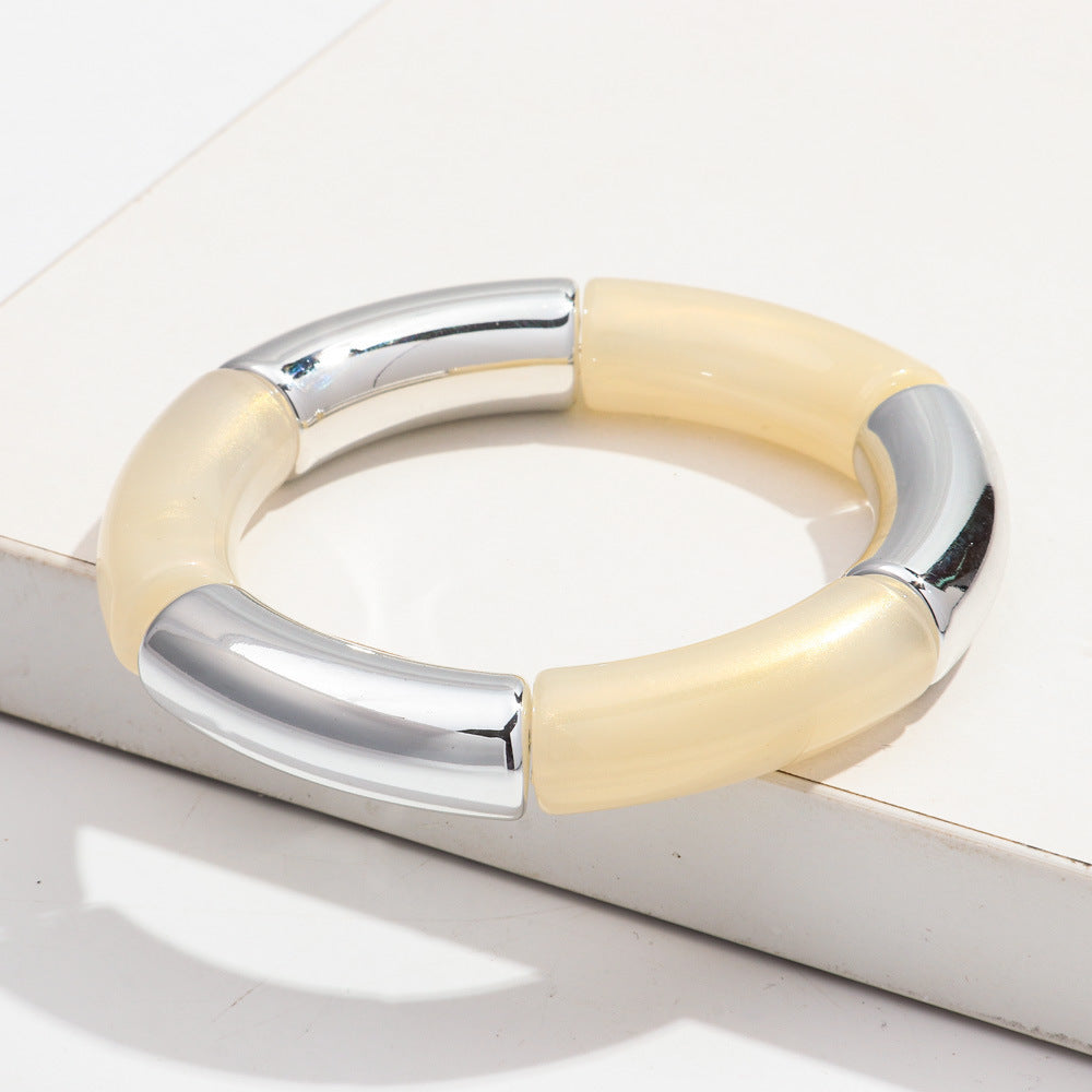 Fashion Bracelet Acrylic Gold Powder Plus Gold Ladies