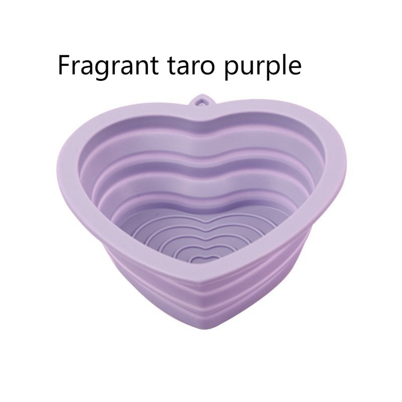 Folding Silicone Solid Color Beauty Tools Pad For Washing Brush