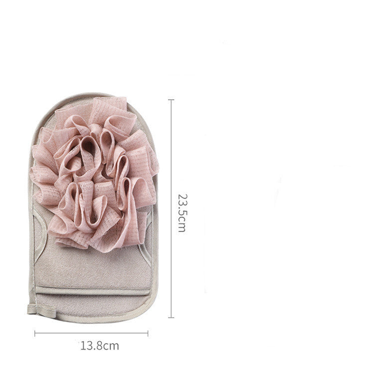 Household Double Sided Bath Towel Gloves