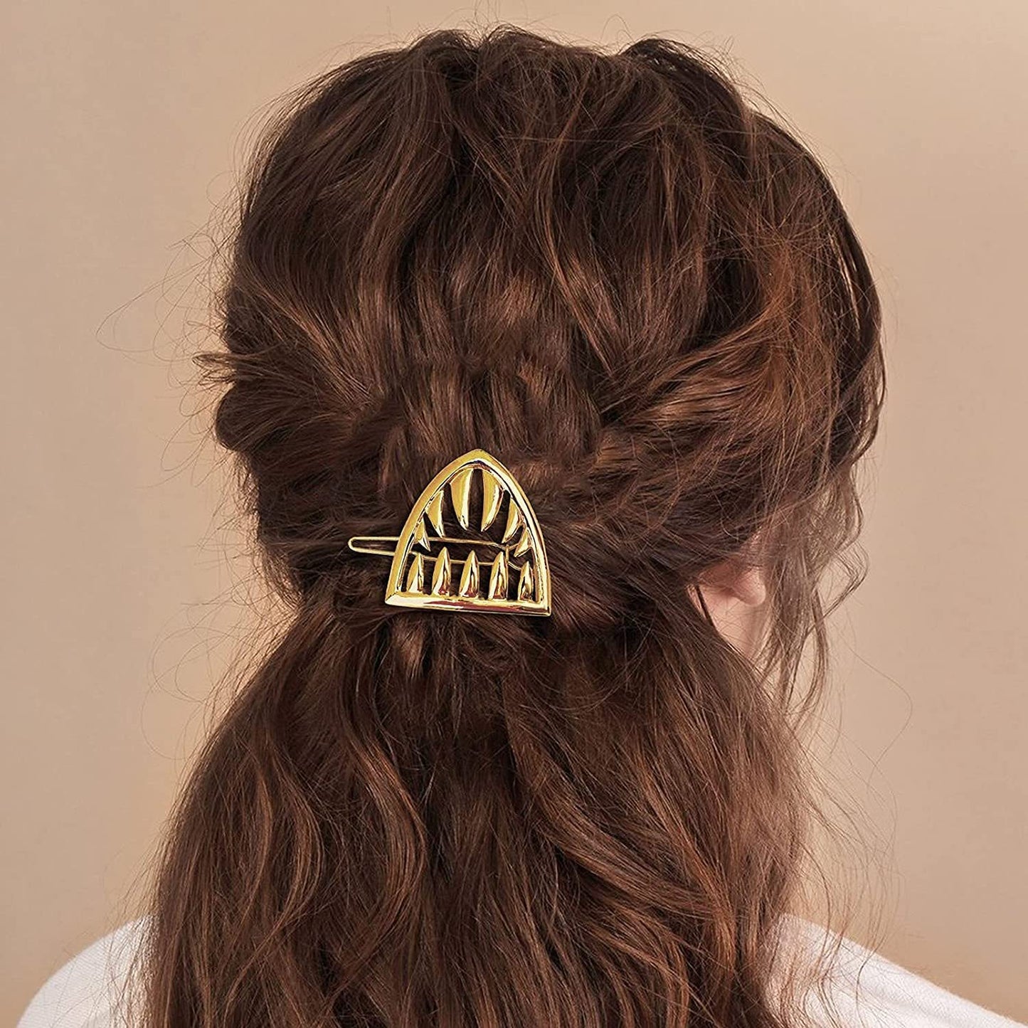 Metal Silver Barrettes Back Head Female Large Hair Jaw Clip Shark Clip Korean Elegant Graceful Clip Hairpin Styling Accessories