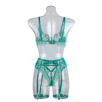 Women's Fashion Bra Set Embroidery