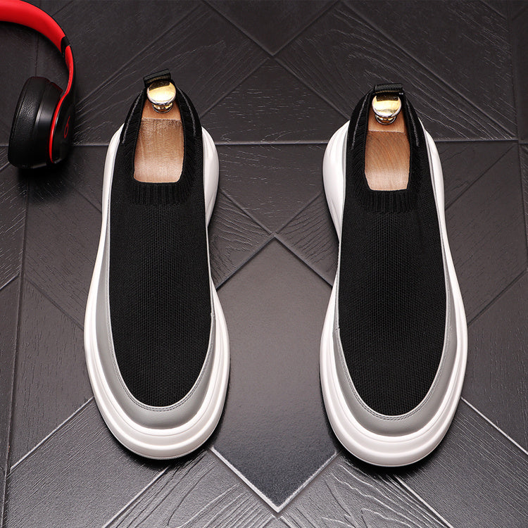 Breathable Platform Shoes Men's Fashion Personality Casual Shoes Mesh Surface