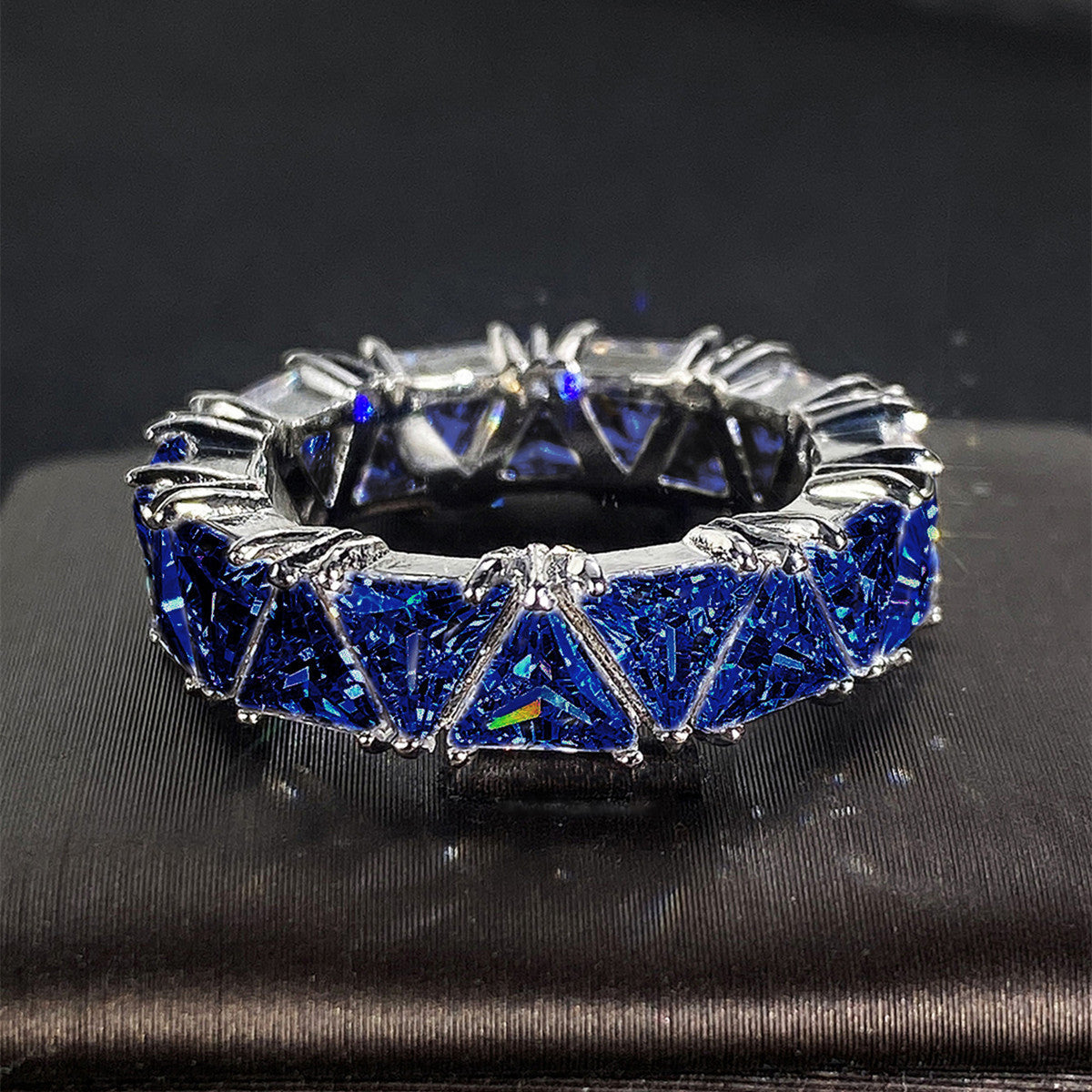 Women's Luxury Titanium Zircon Ring