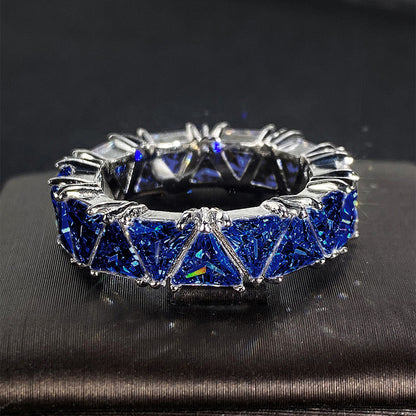 Women's Luxury Titanium Zircon Ring