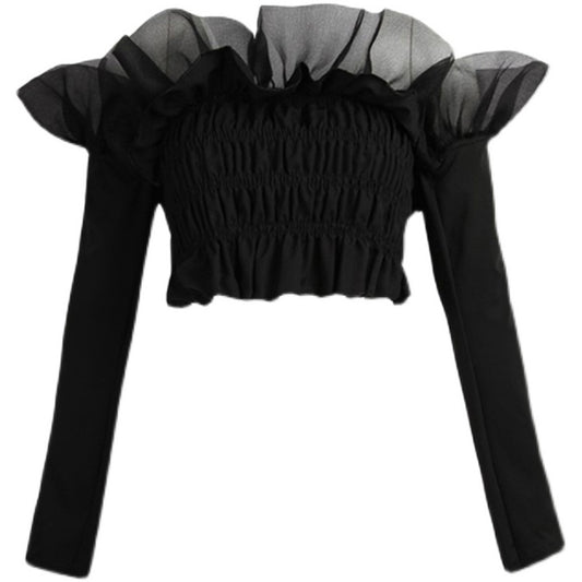 French Off Shoulder Short Shirt