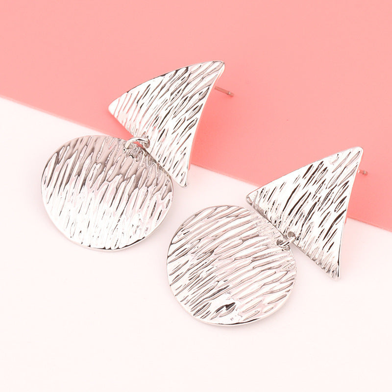 European And American Fashion Exaggerated Irregular Earrings Simple Geometric Female Vintage Earrings