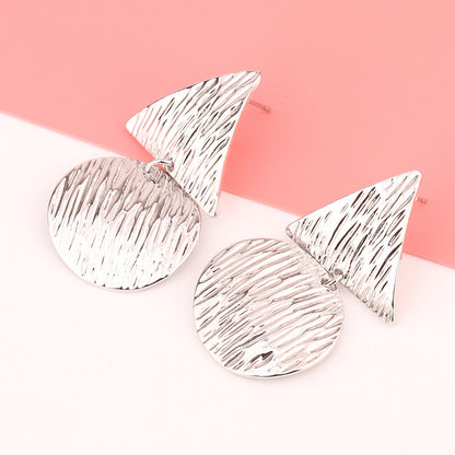 European And American Fashion Exaggerated Irregular Earrings Simple Geometric Female Vintage Earrings