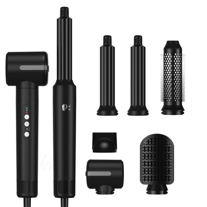 7-in-1 Hot Air Comb Multifunctional Anion Automatic Curler