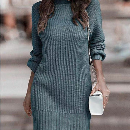 Turtleneck Sweater Women's Long Sleeve Knitwear Dress Women's Clothing