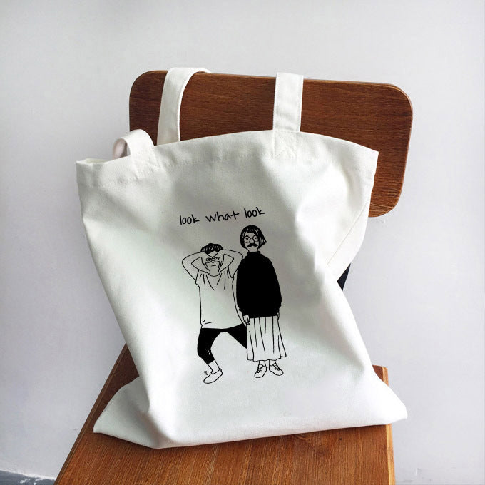 Women's Handbag Canvas Tote Printed Shopping Bag