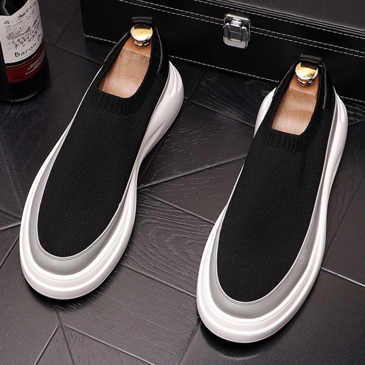 Breathable Platform Shoes Men's Fashion Personality Casual Shoes Mesh Surface