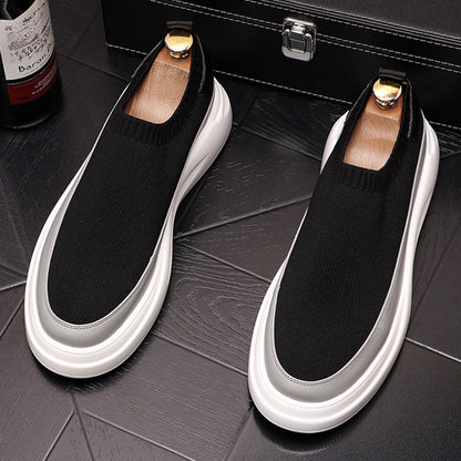 Breathable Platform Shoes Men's Fashion Personality Casual Shoes Mesh Surface