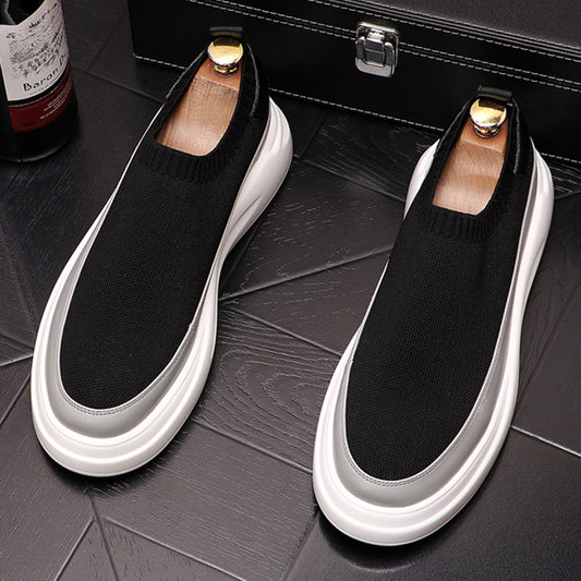 Breathable Platform Shoes Men's Fashion Personality Casual Shoes Mesh Surface