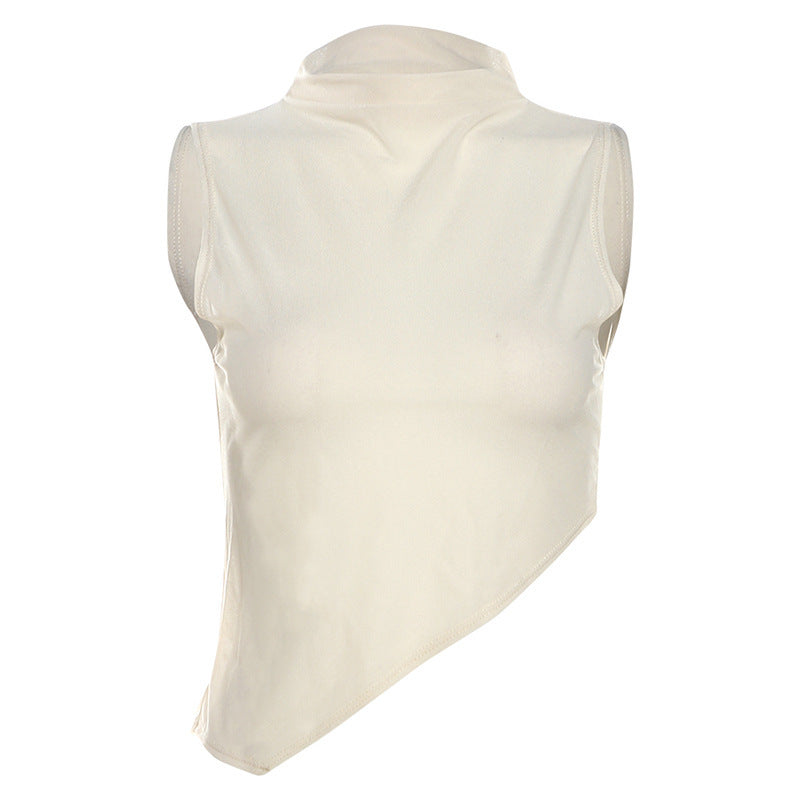 T-shirt Solid Color Slim-fit Short-sleeved Women