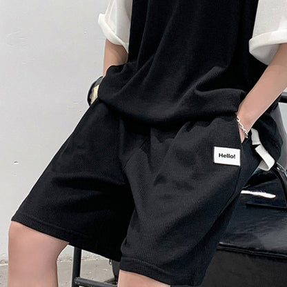 Summer Fake Two-piece Men's All-match Loose Sports Top