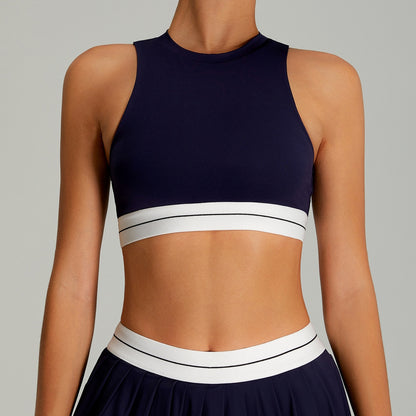 Women's Tight Contrast Color High-strength Running Fitness Vest