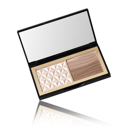 Three-color Bronzing Powder Shadow Nose Shadow Matte Brightening Three-dimensional Ginger Highlighting Powder