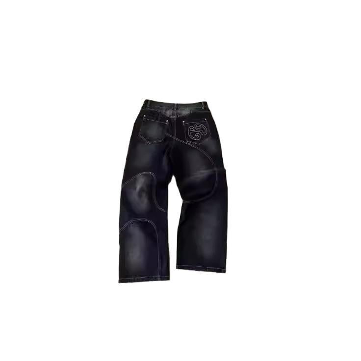 Men's Simple Street Hip Hop Straight Jeans