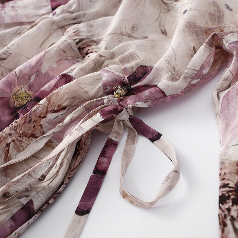 Artistic Retro Half-length Sleeve Dress Women