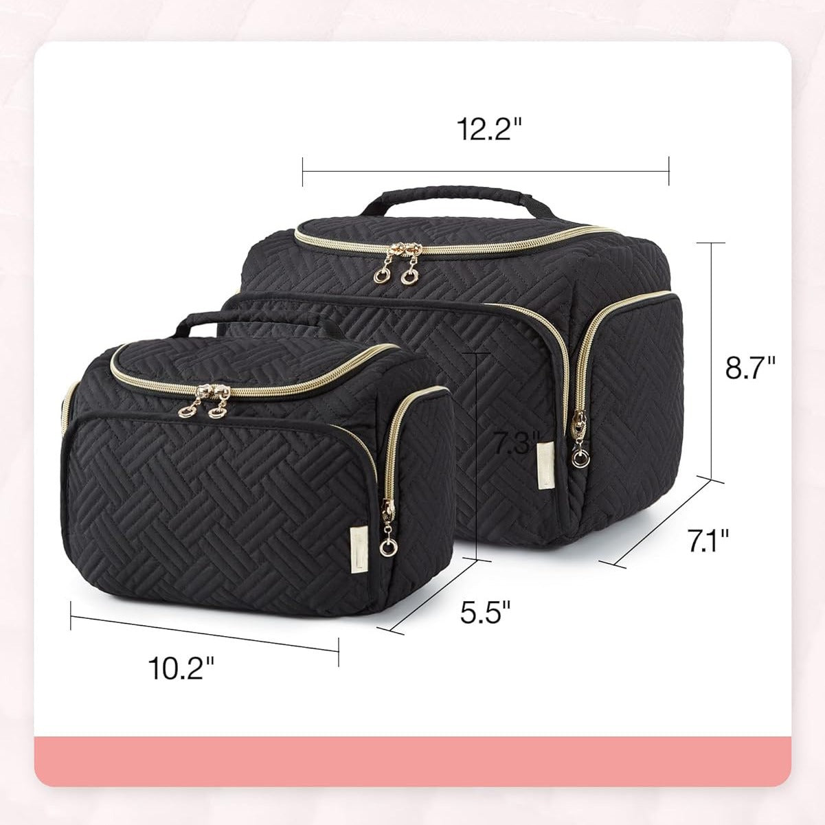 Travel Toiletry Bag Portable Cosmetic Bag Waterproof With Hook